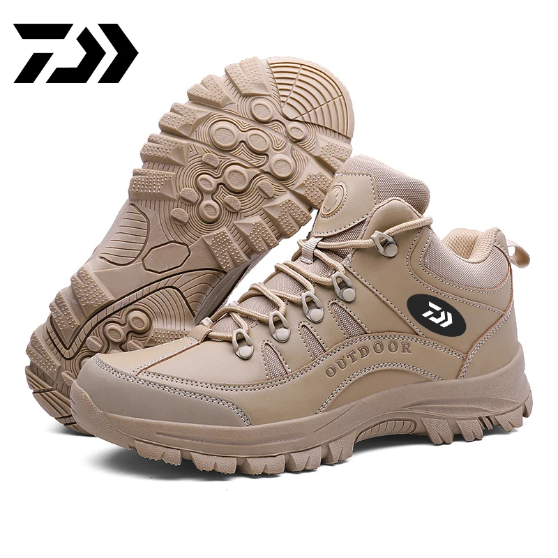 

Daiwa Men Hiking Shoes Professional Waterproof Hiking Boots Tactical Outdoor Mountain FishinSneakers Boots For Hunting