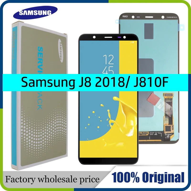 6,0 ''AMOLED ЖК-дисплей для SAMSUNG Galaxy J8 дисплей сенсорный экран Замена для Galaxy J810 J810F SM-J810F дисплей