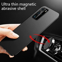 Ultra-thin Magnetic Hard Matte Phone Case For Huawei P40 P30 P20 Pro Lite Mate Honor Frosted Protection Cover Coque