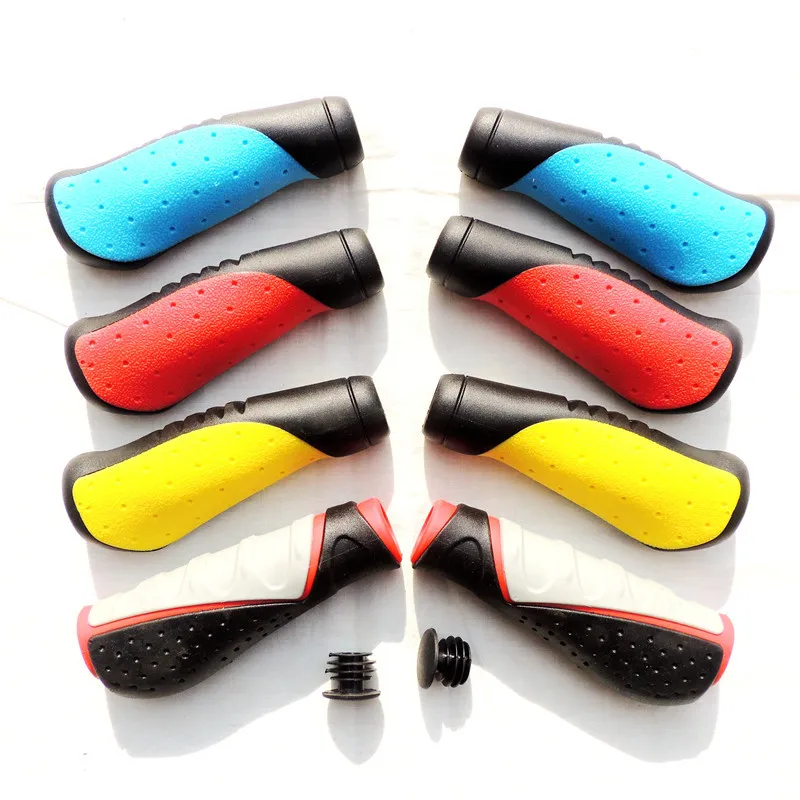 22.2mm Mountain bike grip rubber shock absorber comfortable grip thick non-slip riding equipment accessories multi-color