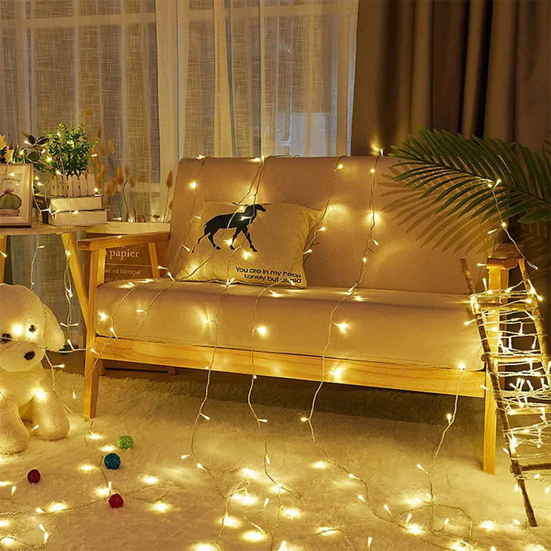 10 м 100 светодиодный Новый год Рождество вечерние Открытый Декор фея гирлянды