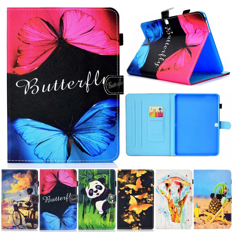 Чехол для Samsung Galaxy Tab S4 2018 10.5" T830 T835 SM-T835, смарт-кожа, с рисунком, для карт, со стендом, мягкий чехол для планшетов.