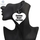 SOMESOOR, большая любовь, индивидуальное сердце, африканские деревянные висячие серьги с принтом спереди и сзади, персонализированные африканские деревянные ювелирные изделия для женщин, подарок