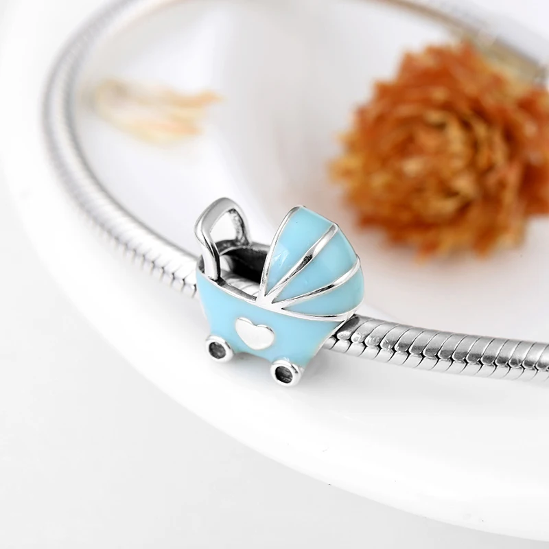 Новинка 2019 модный детский голубой эмалированный Бисер для изготовления