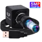 Камера видеонаблюдения ELP 5 Мп Aptina MI5100, корпус с USB, UVC веб-камера с варифокальным объективом 5-50 мм для Android и Linux