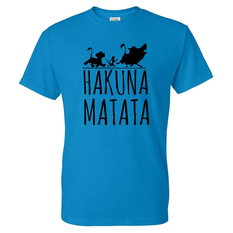 

Fashion Cartoon Movie Lion King T-Shirt Hakuna Matata Men Women Casual O-Neck Streetwear Tshirt High Quality Cotton T Shirt Tops