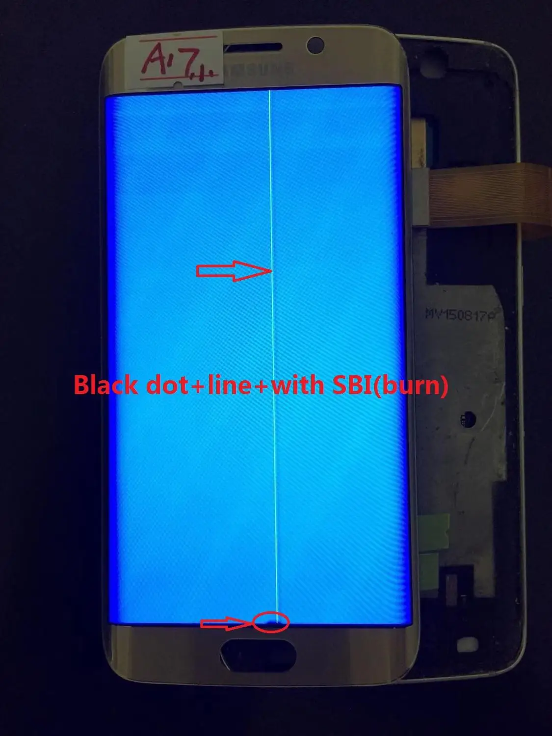 AMOLED ЖК дисплей для SAMSUNG Galaxy s6 edge G925 G925F сенсорный экран дигитайзер дисплей с линией - Цвет: NO.A17 Gold