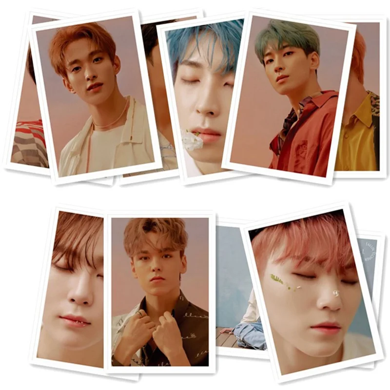 

40PCS/Set KPOP Seventeen Fallin Flower Album Collection Love Letter HD Photo Card PVC Cards Self Made LOMO Card Photocard
