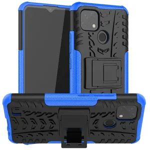 shockproof phone case for oppo realme c2 c11 c15 c17 holder rugged silicone kickstand protective cover for realme c20 c21 cases free global shipping