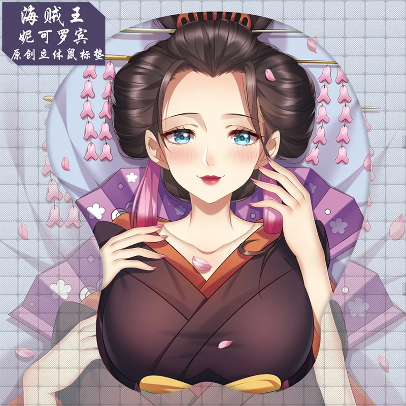 

Japanese Anime One Piece Cosplay Sublimation 3D Cartoon Sexy Girl Breast Wrist Rest Gel Mouse Pad Computer Gaming Mousepad