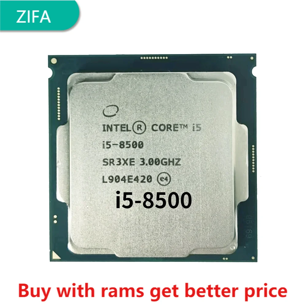 

Intel PC computer Core i5 8500 series Processor I5-8500 CPU LGA 1151-land FC-LGA 14 nanometers Six Core