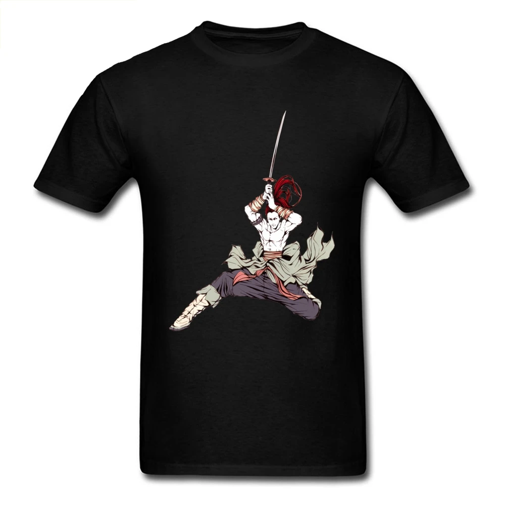 

Samurai Print Men Tshirt Street T Shirt For Adult Pure Cotton Summer Autumn T-Shirt Custom Japan Style Clothes Black Tops Tees
