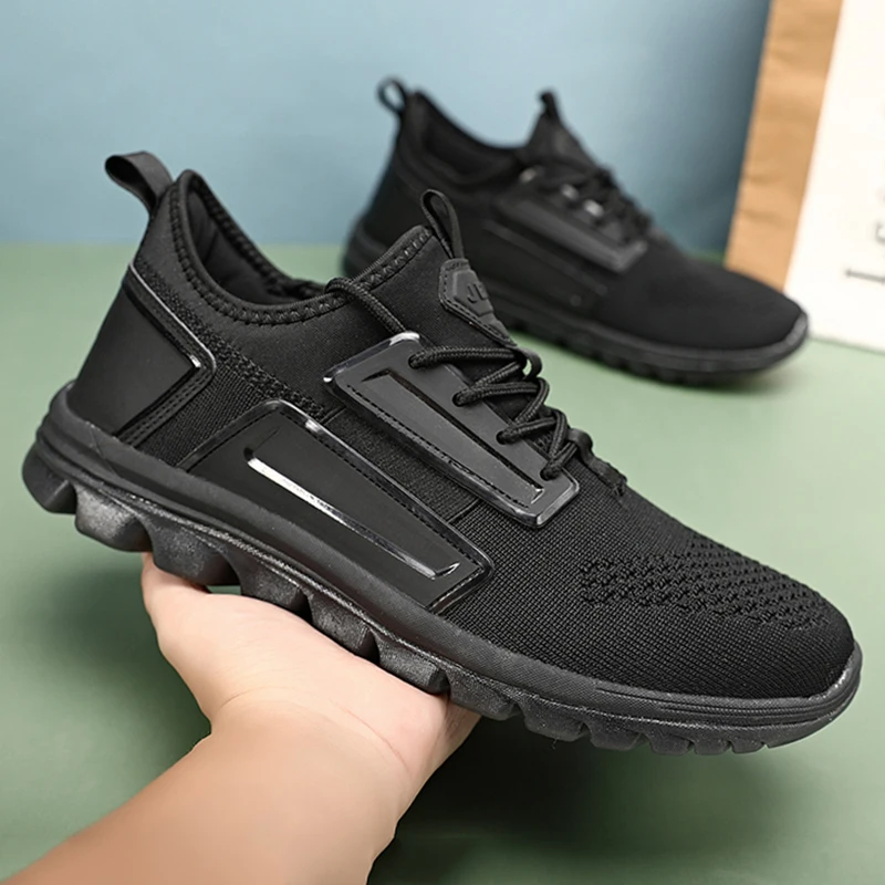 

New men's shoes sneakers light summer casual fashion mesh fly woven woman vulcanized walking outdoor sports tennis shoes
