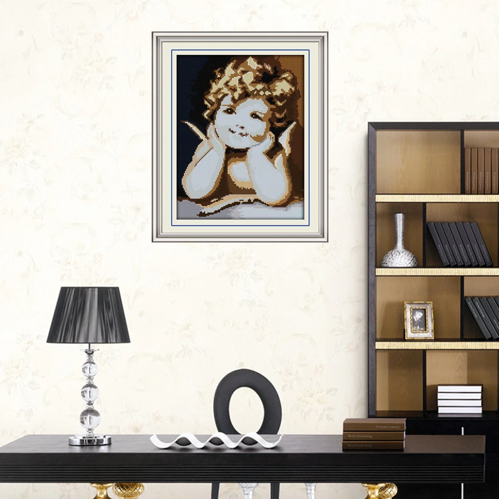 Joy Sunday Angel Набор для вышивки крестиком DMC 11CT 14CT домашний декор | Дом и сад