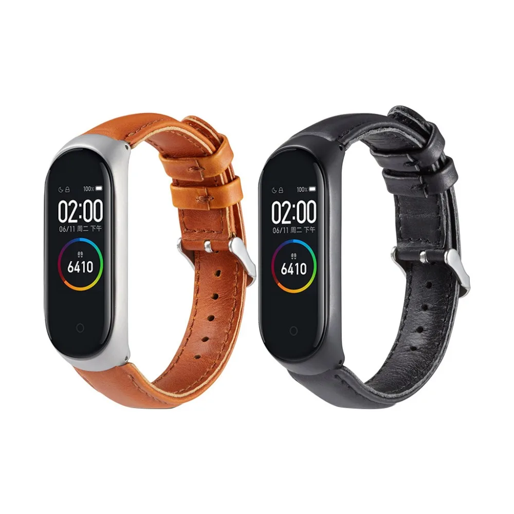 Rigardu браслет сменный ремешок для Xiaomi mi Band 4 роскошный кожаный ремешок браслет xiomi xaomi mi band band4