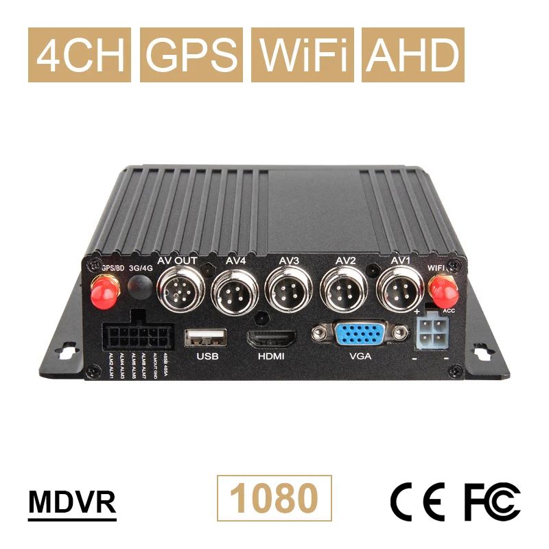 Металлическая камера видеонаблюдения MDVR 4 шт. с Wifi GPS 256 ГБ SD канала монитор 7