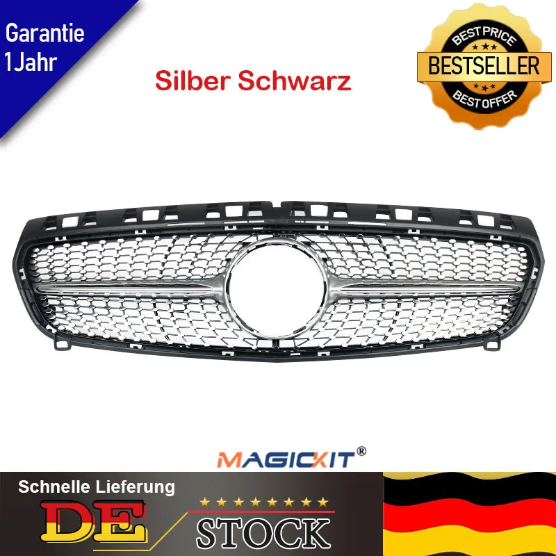 

MagicKit DIAMOND GRILLE AMG SPORT STYLE SILVER FOR MERCEDES W176 A CLASS 12-15 PRE FACE