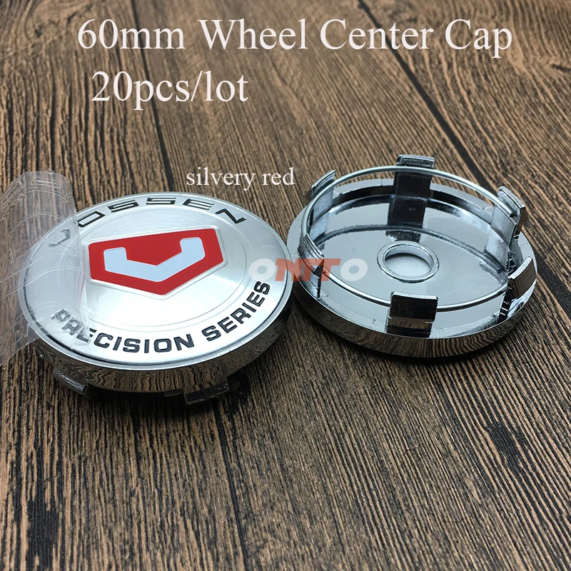 

20pcs 60mm 2.36inch Chrome Base for VOSSEN Logo Auto Accessories Emblem Car Wheel Center Centre Rim Cap Cover Car Accessories