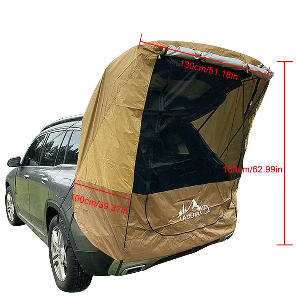

Car Trunk Tent Sunshade Rainproof Tour Barbecue Outdoor Self-driving Tour Barbecue Camping Car Tail Extension Tent No Iron Pipe