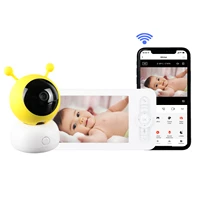 jeatone 1080p tuya baby monitor with 5 inch lcd screen wireless camera 2 way audio talk night vision security camera babysitter