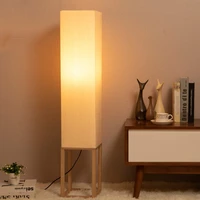 modern wood floor lamps for living room wooden fabric standing lamps bedroom bedside lamp stand light indoor decor fixtures