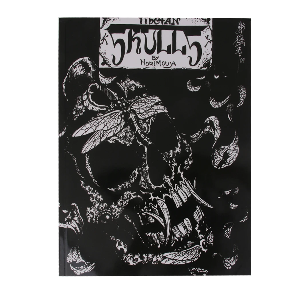 

Skull Skeleton Tattoo Reference Book Instruction Sheet Flash Art Supply