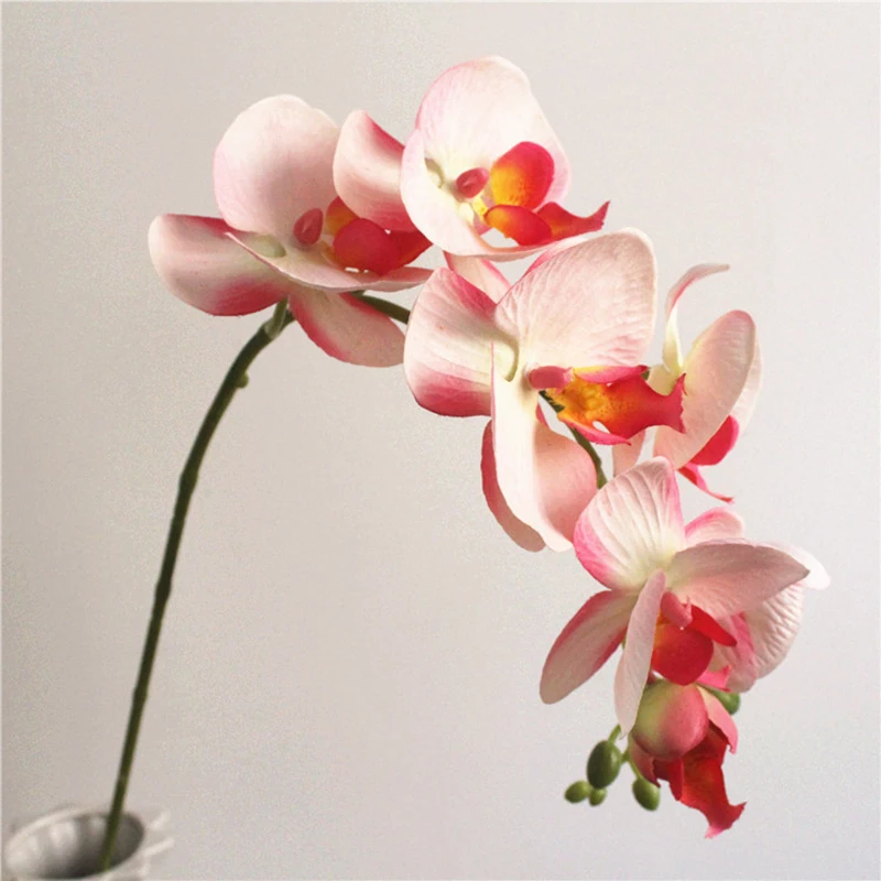 1 шт. Реалистичная искусственная Орхидея бабочка 7 головок поддельный цветок DIY