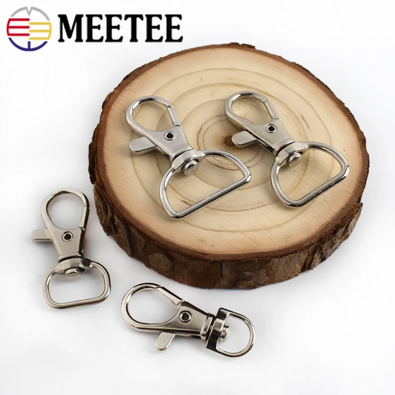 Meetee 20/50 шт металлические сумки пряжки 8/15/19/25 мм Поворотный Триггер Омары застежки