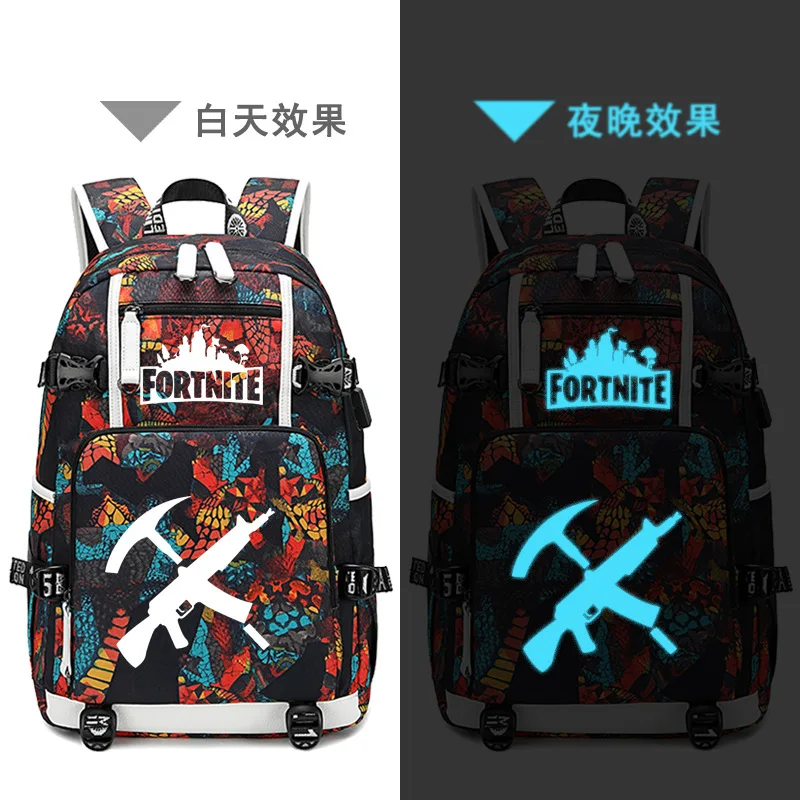 Рюкзаки Fortnite для мужчин и женщин дорожные водонепроницаемые вместительные ранцы