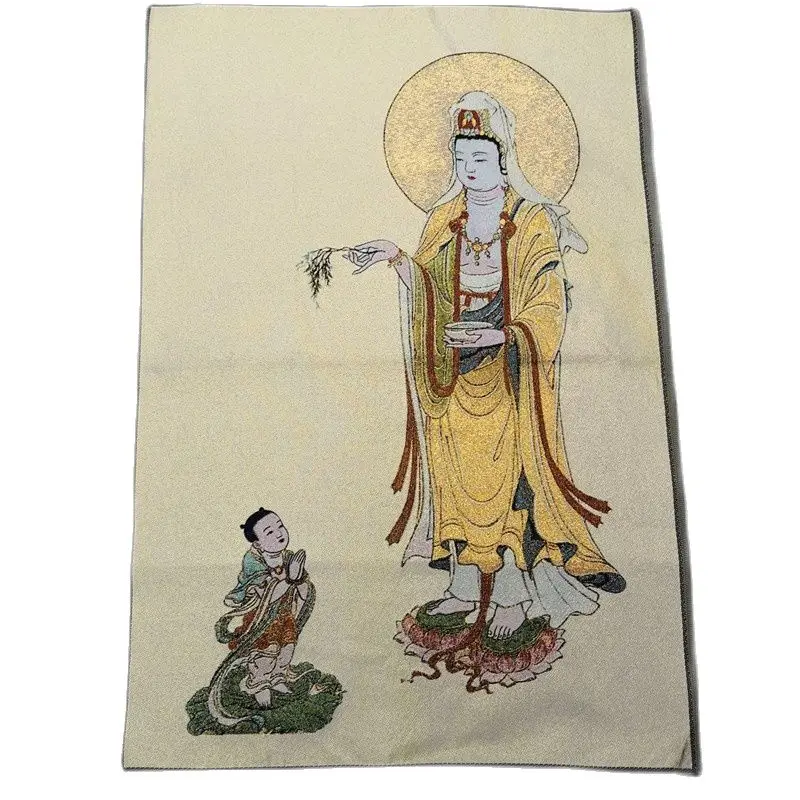 

Китайская вышивка танка шелковая картина ручной работы