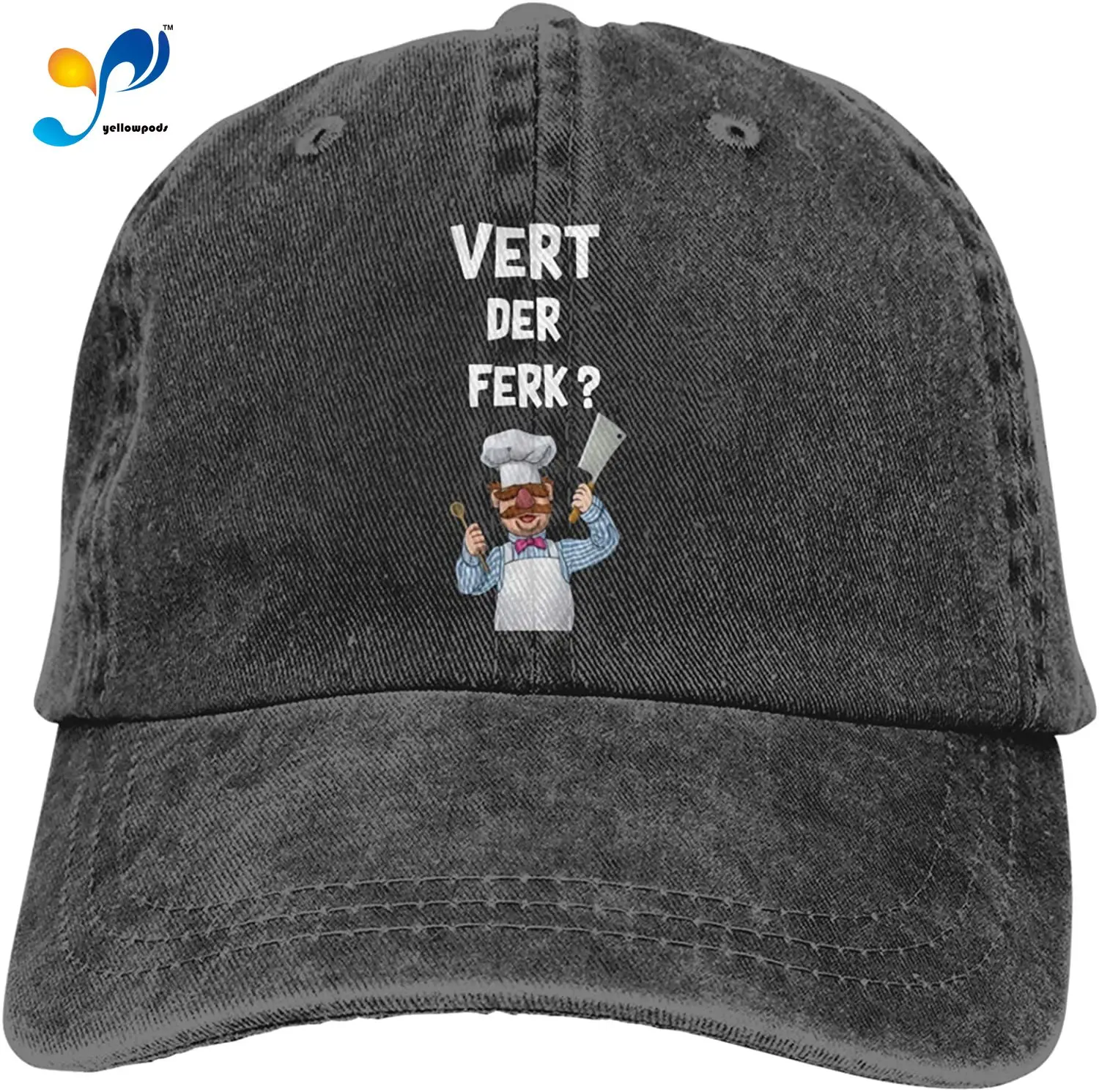 

Swedish Chef Vert Der Ferk Fashion Outdoor Baseball Cap Cowboy Cap Adjustable Sandwich Hat Casquette