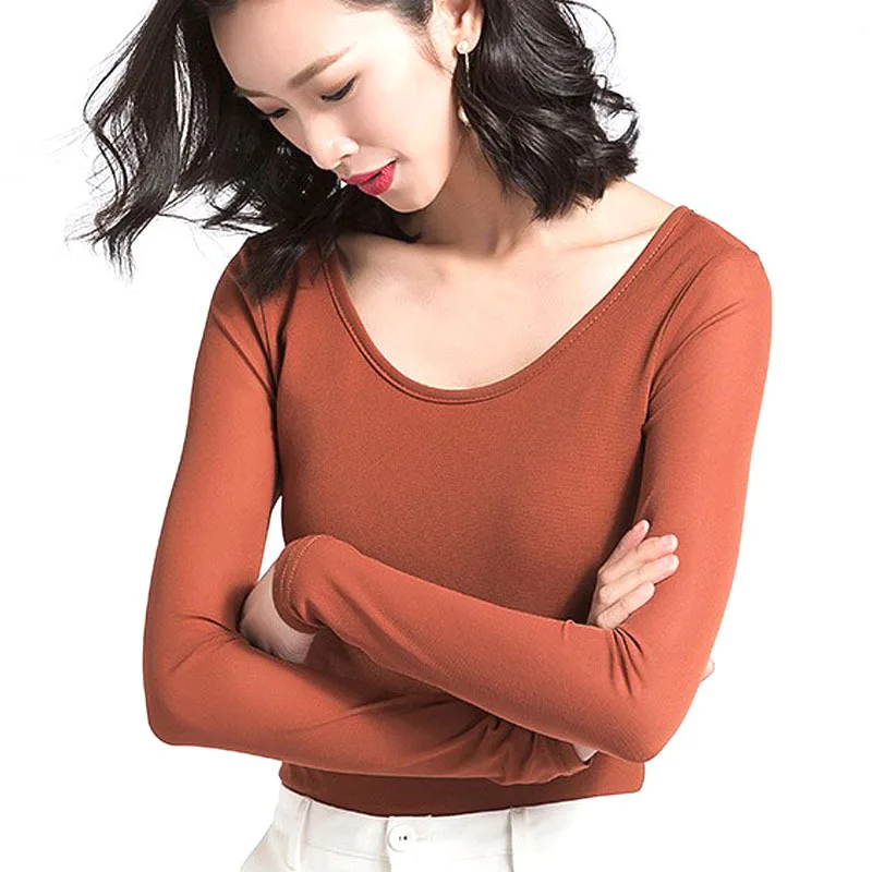 

Womens Autumn T Shirt Women Tshirt Streetwear Harajuku Korean Style T-shirt Casual Solid Color T-shirts Slim Lace Camiseta Mujer