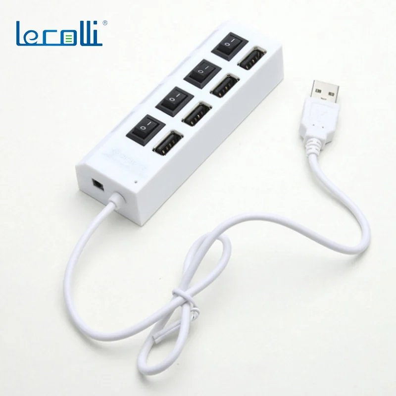 

Long Switch Speed Splitter USB HUB Independent Switch USB HUB 2.0 4-Port Hub One For Four Rows Plug Usb Speed Splitter