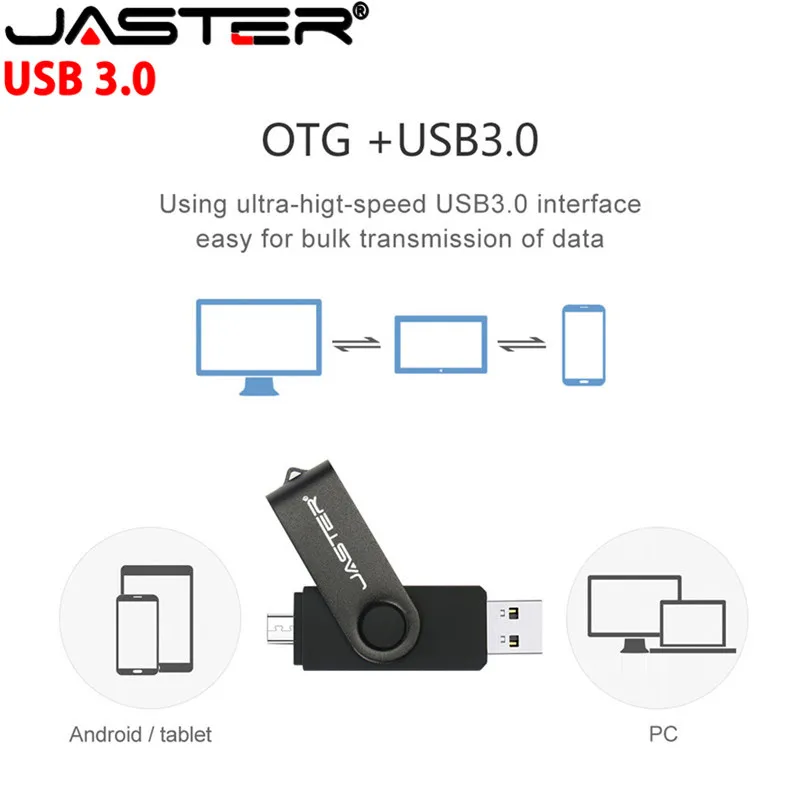 USB 3.0 OTG флеш-накопитель Jaster высокоскоростной 3 0 Гб 64 ГБ 32 16 8 4 USB-накопитель