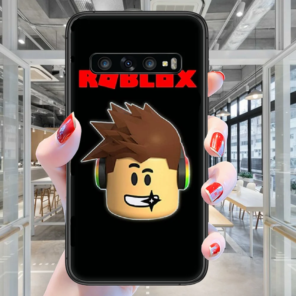 

Robloxs hot Game Phone case For Samsung Galaxy Note S 8 9 10 20 Plus E Lite Uitra black Etui Tpu Waterproof Luxury Back Pretty