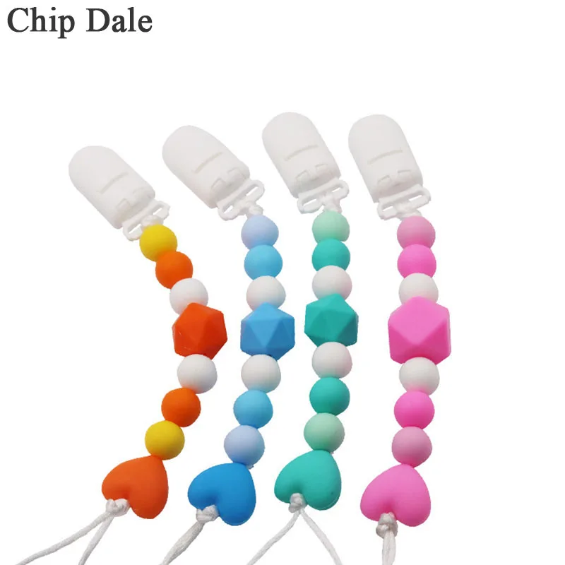 Детская силиконовая круглая бусина и сердце|Шнурки чехлы для сосок| |