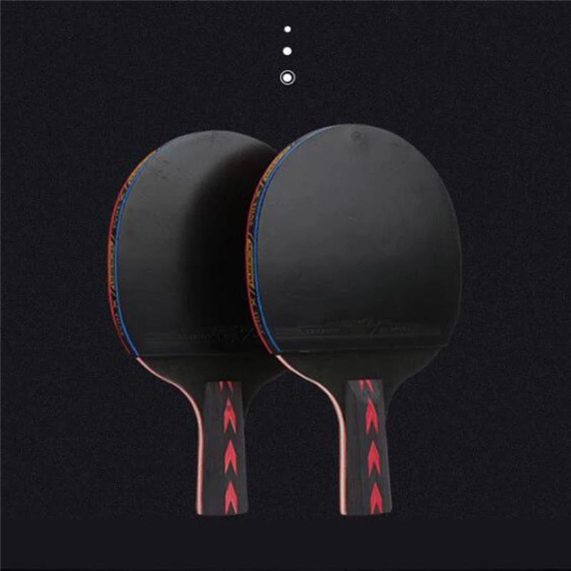 

2Pcs New Upgraded Carbon Table Tennis Racket Set Super Powerful Ping Pong Racket Bat for Adult Club Training