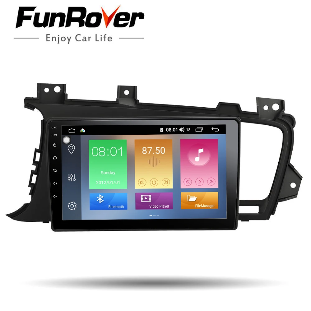 Funrover Автомобильный dvd Радио мультимедийный плеер Восьмиядерный android 9 0 для Kia K5