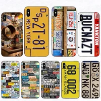 funny license plate number phone cases for iphone se 2020 11 pro 12 mini 8 7 6 6s plus x xs max 5s se xr pattern printing fundas