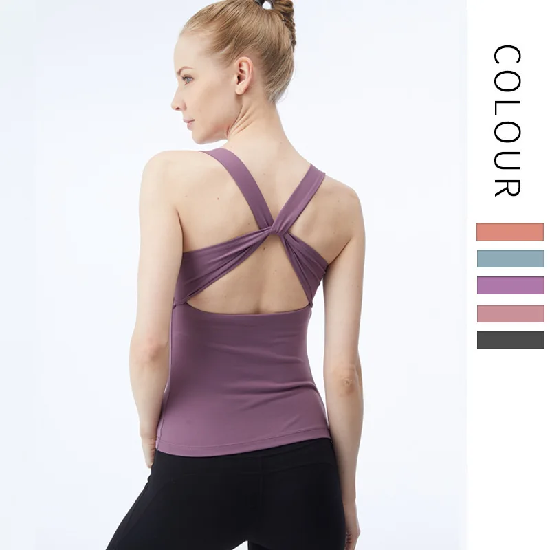 

Yoga Shirts Women Sport Running Quick Dry Vest High Elasticity Tight Fitting Fitness GYM Bodybuilding T Shirt Yoga Tank Top Home