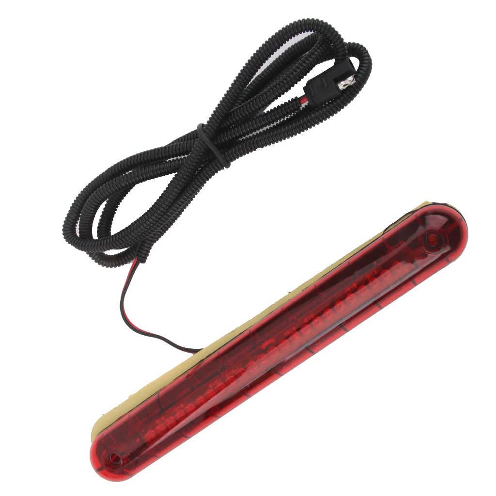 Красный 24 светодиодный 12 В автомобильный с высоким креплением третий стоп задний