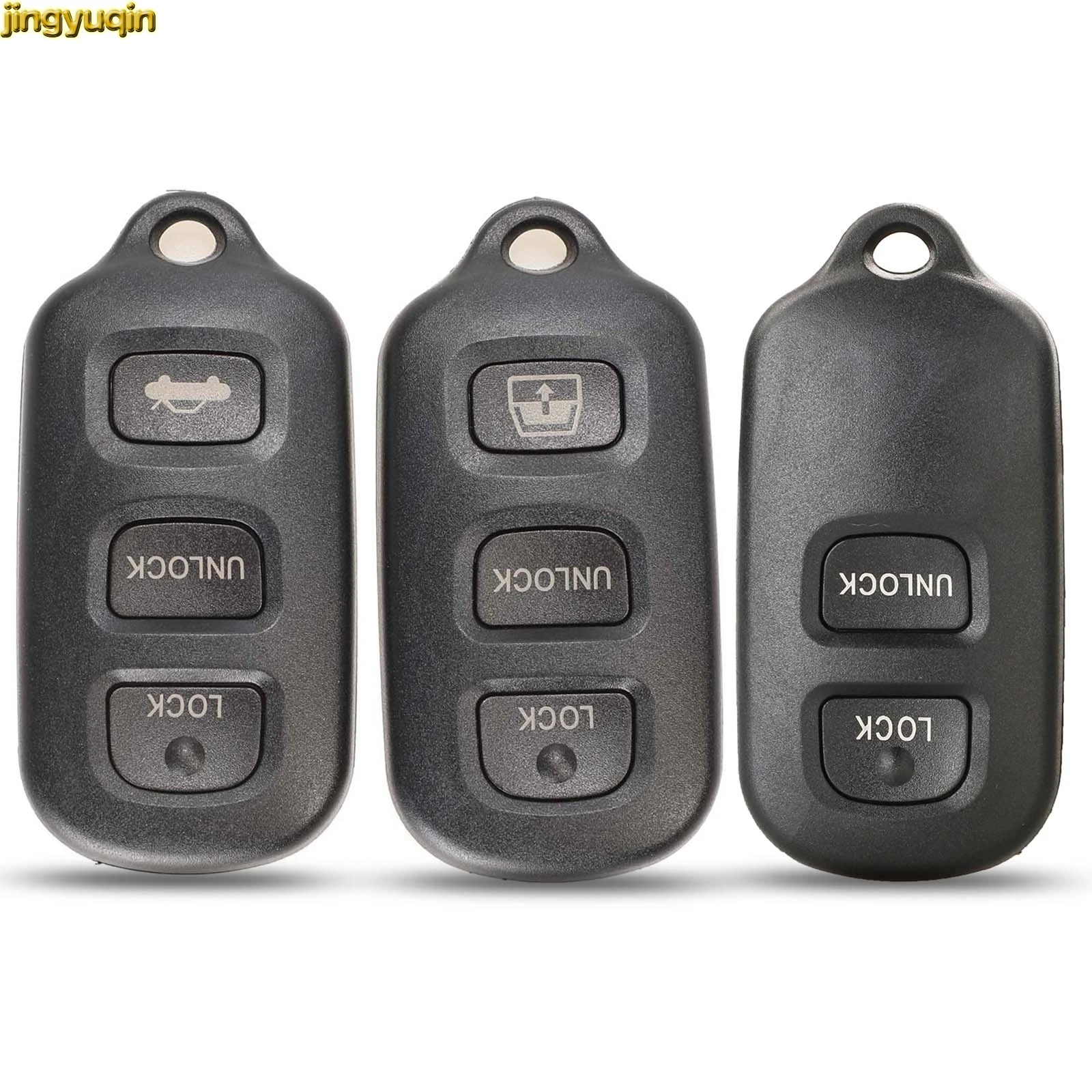 

Jingyuqin 30pcs Remote Car Key Fob Shell For TOYOTA RAV Cruiser 4Runner Camry Celica Echo Highlander 3B New Fob Case