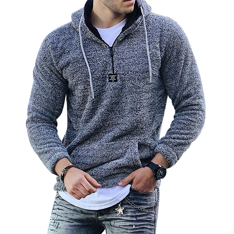 

LOVZON 2021 The New Leisure Fashion Sets Cotton Comfortable Atmosphere Contracted Male Fleece Dropshipping