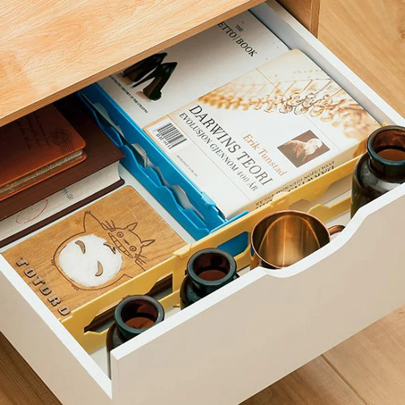 Выдвижной регулируемый стрейч пластиковый ящик разделитель органайзер для