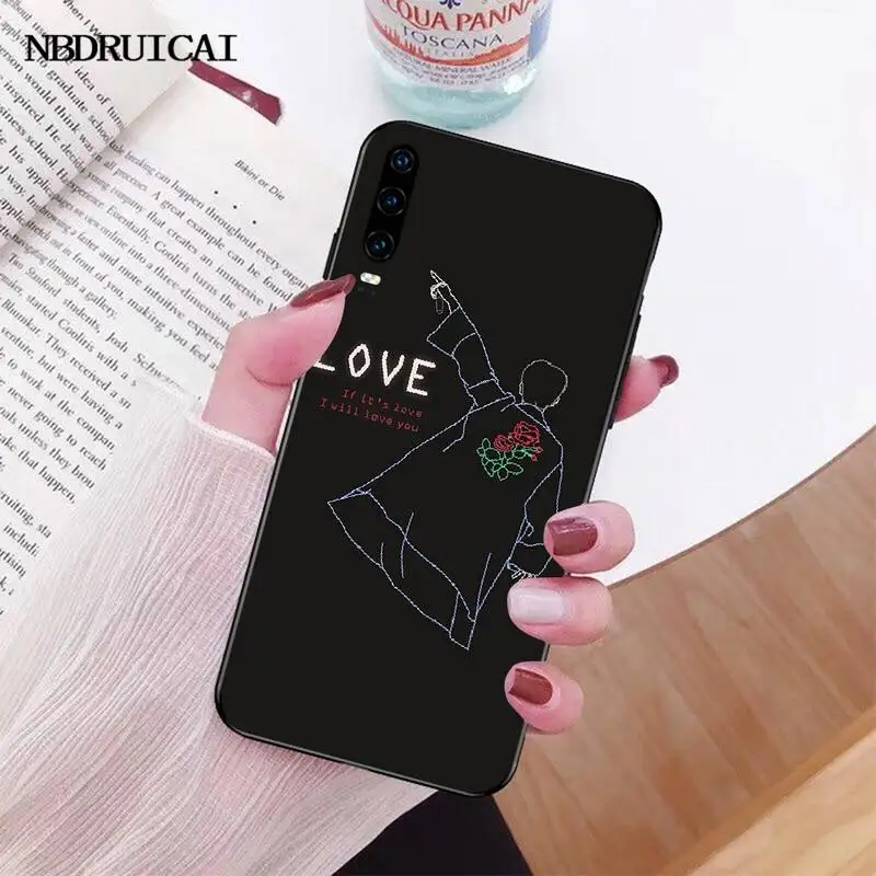 Мягкий Силиконовый ТПУ чехол PENGHUWAN с надписью Love Yourself для Huawei Honor 20 10 9 8 8x 8c 9x 7c 7a Lite