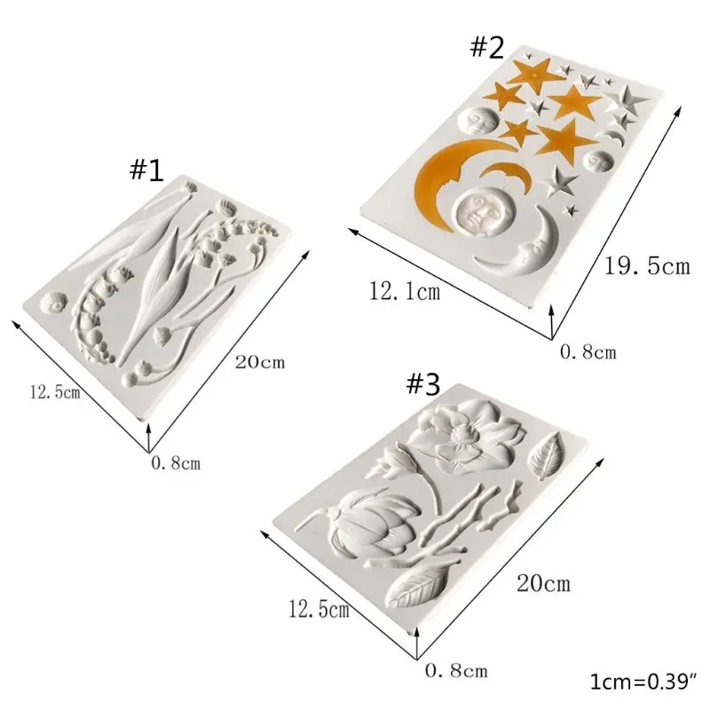 

Rose Flower Lily Star Moon Sun UV Resin Silicone Mold Epoxy Resin Casting Mould W0YA