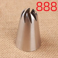888 crooked 9 tooth cream decorating mouth 304 stainless steel baking diy tool extra large