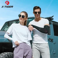 x tiger arm sleeves ice fabric breathable anti uv running cycling sleeve men women fitness outdoor sport cycling arm warmers