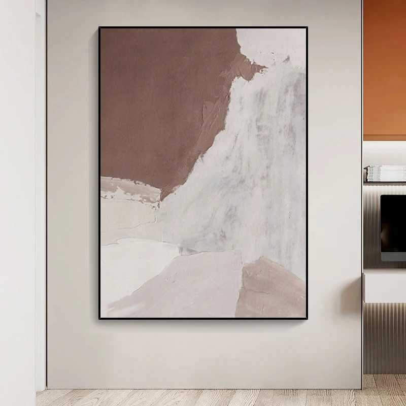 

Hand-Painted Oil Painting Tidal Wabi-Sabi Home Wall Hanging Art for Dining Living Room Bedroom Bathroom Hotel Decor No Framed