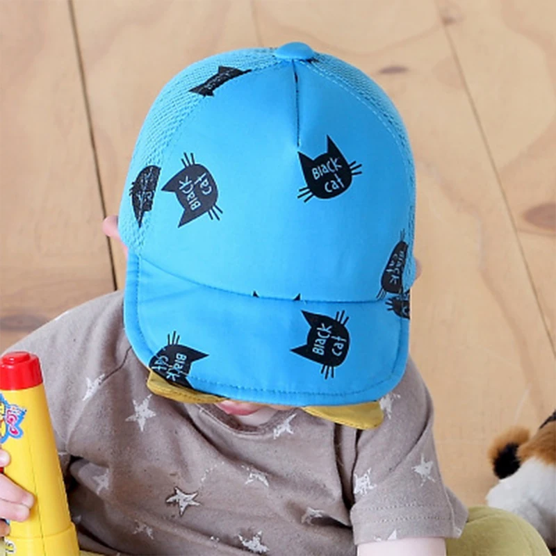 

Children's Peaked Cap Spring/Summer Baby Cute Soft-brimmed Hat Sunscreen Sun Visor Breathable Baby Net Cap Children Hat